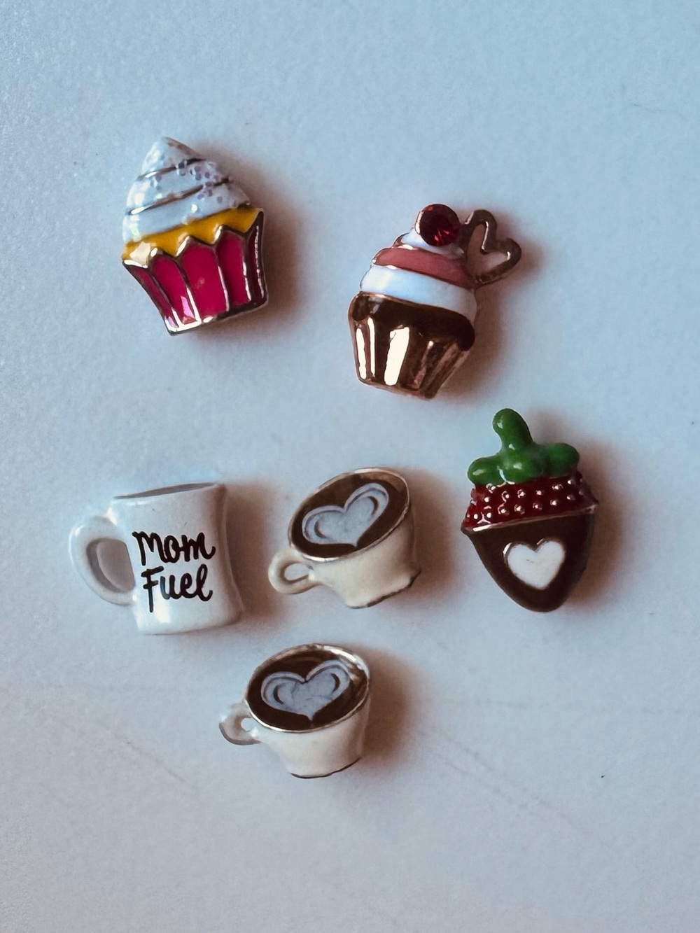 Origami Owl Charms Lot of 6 — Coffee & Sweets, MOM FUEL Mug